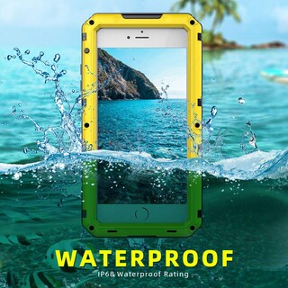 Foto 3 | Foto 3 | Funda Impermeable Mitywah Para Iphone 7/8 Heavy Duty Color Amarillo - Venta Internacional.