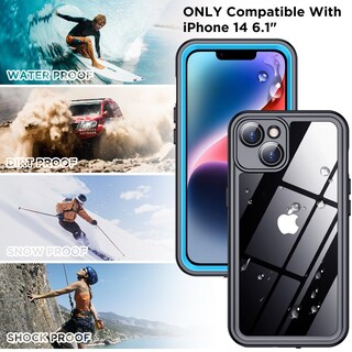 Foto 2 | Foto 2 | Funda De Teléfono Femrit Impermeable Ip68 Para Iphone 14 Azul - Venta Internacional.