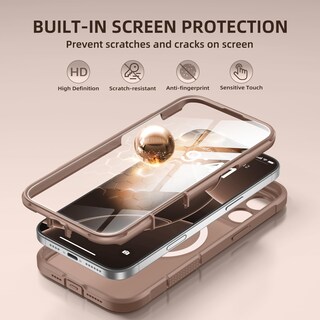 Foto 3 | Foto 3 | Funda De Teléfono Berfy Magnetic Para Iphone 16 Pro Max Brown - Venta Internacional.