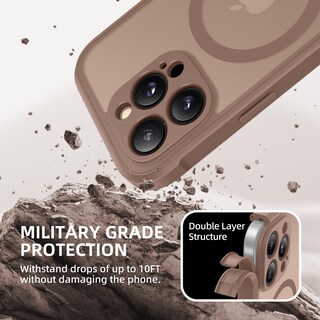 Foto 7 | Foto 7 | Funda De Teléfono Berfy Magnetic Para Iphone 16 Pro Max Brown - Venta Internacional.