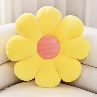 Foto 1 | Foto 1 | Cojín Flower Pillow Sioloc Con Forma De Flor Color Amarillo - Venta Internacional.