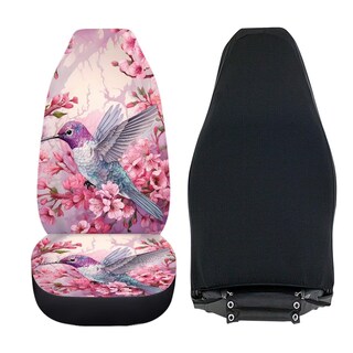 Foto 4 | Foto 4 | Fundas Para Asientos De Coche Instantarts Diseño De Colibrí Y Flor De Cerezo 2 Unidades - Venta Internacional.