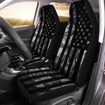 Juego De 2 Protectores De Asiento De Coche Gearider  Camuflaje Negro - Venta Internacional.
