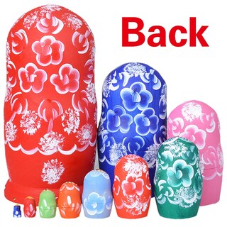 Foto 3 | Foto 3 | Muñecas Anidadas Yakelus Matryoshka 10 Unidades Hechas A Mano Para Niños - Venta Internacional.