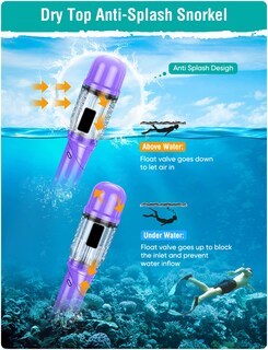 Foto 5 | Foto 5 | Set De Esnórquel Seovediary Con Vista Panorámica Antivaho Para Adultos - Venta Internacional.