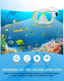 Foto 2 | Foto 2 | Set De Esnórquel Greatever Dry Con Vista Panorámica Antivaho Para Adultos - Venta Internacional.