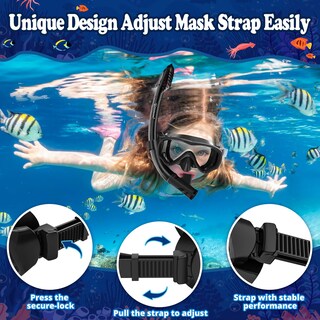 Foto 5 | Foto 5 | Set De Esnórquel Uphitnis Para Niños De 4 A 14 Años Con Máscara Antivaho Y Tubo - Venta Internacional.