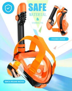 Foto 4 | Foto 4 | Máscara De Snorkel Greatever G2 De Cara Completa Con Sistema Dry Top Y Soporte - Venta Internacional.