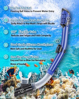 Foto 4 | Foto 4 | Set De Esnórquel Piyazi De Snorkeling Gear Para Adultos Y Niños Antifugas - Venta Internacional.