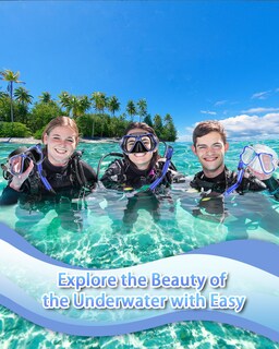 Foto 7 | Foto 7 | Set De Esnórquel Piyazi De Snorkeling Gear Para Adultos Y Niños Antifugas - Venta Internacional.