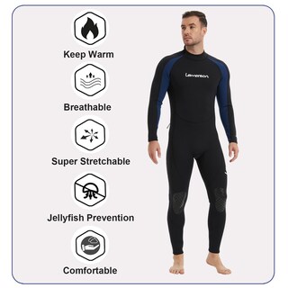 Foto 4 | Foto 4 | Traje De Buceo Wetsuit Lemoren 3031 De Neopreno De 3/2 Mm Para Todo El Cuerpo - Venta Internacional.