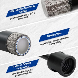 Foto 5 | Foto 5 | Brocas Con Núcleo De Diamante Shdiatool De 13 Mm Para Azulejos De Porcelana - Venta Internacional.