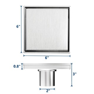 Foto 5 | Foto 5 | Desagüe De Ducha Neodrain De Acero Inoxidable 304 Cepillado Cuadrado De 15 Cm - Venta Internacional.