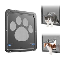 Cat Door Namsan Para Puerta Mosquitera Con Solapa  20 X 25 Cm  Magnética  Color Negro - Venta Internacional.