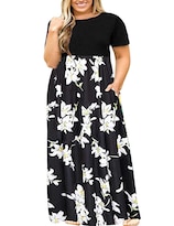 Vestido De Verano Halife Talla Grande Para Mujer Con Curvas Blanco 4x - Venta Internacional.