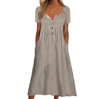 Foto 1 | Foto 1 | Vestido Largo Guteidee Boho Con Estampado Floral Para Mujer  Algodón/poliéster - Venta Internacional.