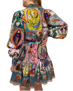 Foto 7 | Foto 7 | Vestido Camisero Lovecarnation De Verano De Manga Larga Con Estampado Floral - Venta Internacional.