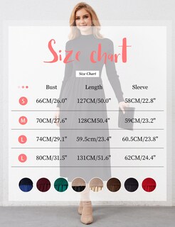 Foto 4 | Foto 4 | Vestido Largo Hocandy Para Mujer Suéter De Cuello Alto Con Estampado De Retazos - Venta Internacional.