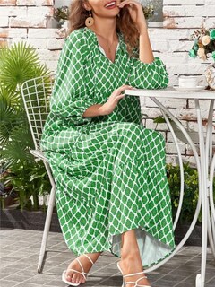 Foto 2 | Foto 2 | Vestido Largo Bivenant Bohemio Casual Holgado De Manga Larga Para Mujer - Venta Internacional.
