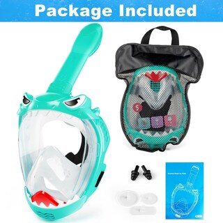 Foto 7 | Foto 7 | Máscara Facial Completa Zipoute Snorkel Para Niños Con Vista De 180° - Venta Internacional.