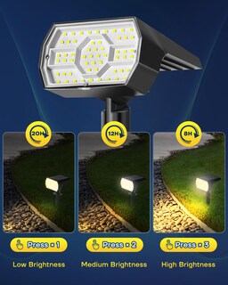 Foto 2 | Foto 2 | Luces Solares Kaxiida Impermeables Ip68 56 Led 3 Modelos De Iluminación - Venta Internacional.