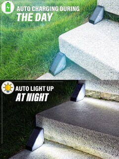Foto 5 | Foto 5 | Luces Solares Para Escaleras Roshwey Impermeables Para Exteriores Paquete De 12 - Venta Internacional.