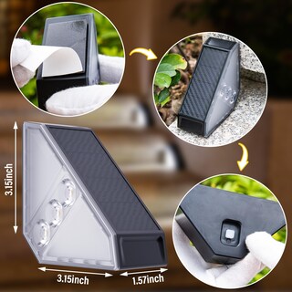 Foto 6 | Foto 6 | Luces Solares Para Escaleras Roshwey Impermeables Para Exteriores Paquete De 12 - Venta Internacional.
