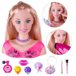 Foto 3 | Foto 3 | Cabeza De Muñeca Konhaof Para Peinado Y Maquillaje Con Accesorios - Venta Internacional.
