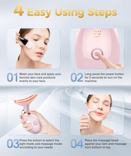Foto 3 | Foto 3 | Masajeador Facial 7 En 1 Fastaid De Skin Care Tools Color Rosa - Venta Internacional.