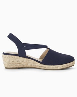 Foto 7 | Foto 7 | Sandals Coutgo Platform Wedge Alpargata Slingback Navy 11 - Venta Internacional.