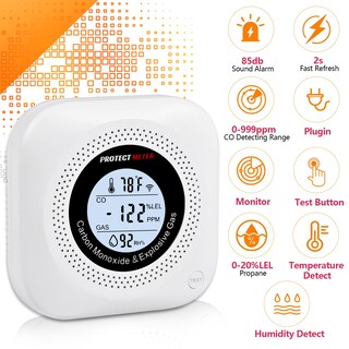 Foto 3 | Foto 3 | Detector De Monóxido De Carbono Protectmeter 4 En 1 Con Pantalla Lcd - Venta Internacional.