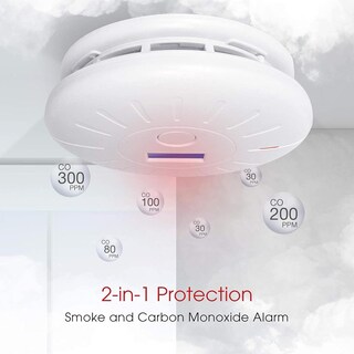 Foto 2 | Foto 2 | Detector De Humo Y Monóxido De Carbono Lecoolife Con Batería De 10 Años - Venta Internacional.