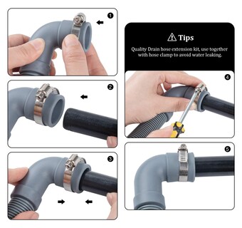 Foto 5 | Foto 5 | Extensión De Manguera De Desagüe Para Lavadora 1 Plusselect 8 Pies - Venta Internacional.