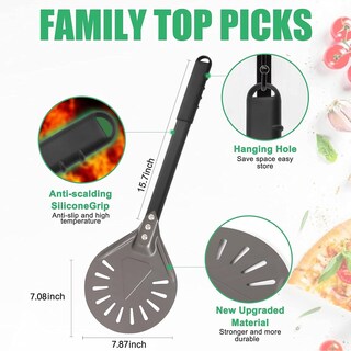 Foto 4 | Foto 4 | Tornillo Para Pizza Newmeto Aluminio 18 Cm Redondo Con Mango - Venta Internacional.