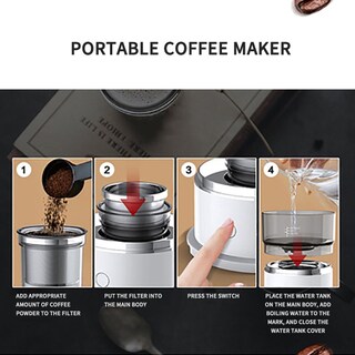 Foto 3 | Foto 3 | Cafetera Automática Portátil Con Pilas - Venta Internacional.