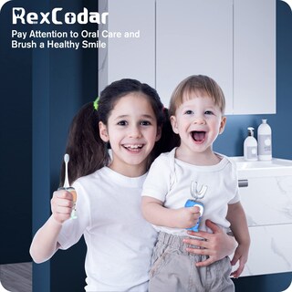 Foto 7 | Foto 7 | Cepillo De Dientes Eléctrico Rexcodar Ultrasónico Para Niños En Forma De U Azul - Venta Internacional.