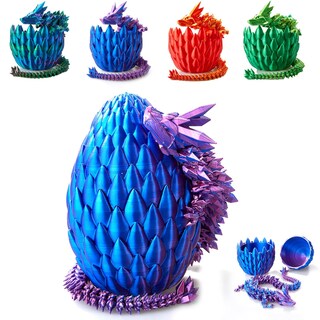 Foto 1 | Foto 1 | Huevo De Dragón De Cristal Impreso En 3d 15 Cm Para Decoración Del Hogar - Venta Internacional.