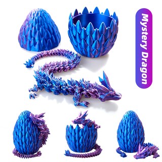 Foto 2 | Foto 2 | Huevo De Dragón De Cristal Impreso En 3d 15 Cm Para Decoración Del Hogar - Venta Internacional.