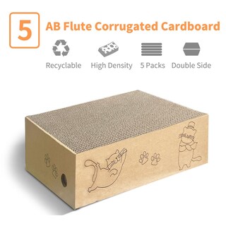 Foto 4 | Foto 4 | Caja De Cartón Cat Scratcher Agym Para Gatos De Interior 5 Paquetes - Venta Internacional.