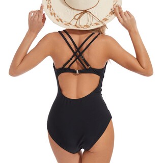 Foto 5 | Foto 5 | Traje De Baño De Una Pieza Svimoty Tummy Control Con Cuello En V Para Mujer - Venta Internacional.