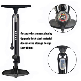 Foto 4 | Foto 4 | Bomba Para Bicicleta Gobko Con Manómetro De Alta Presión 160 Psi Portátil - Venta Internacional.