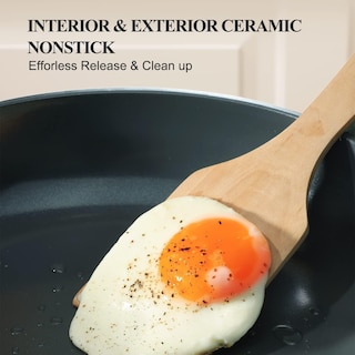 Foto 3 | Foto 3 | Sartén De Cerámica Antiadherente Pricusis Con Tapa De Inducción De 26 Cm - Venta Internacional.
