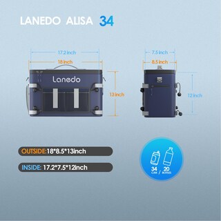 Foto 2 | Foto 2 | Cooler Lanedo Multifuncional Plegable Con Capacidad Para 34 Latas - Venta Internacional.
