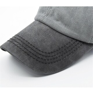 Foto 7 | Foto 7 | Gorra De Béisbol Talajee Vintage Lavada Negra Y Gris - Venta Internacional.
