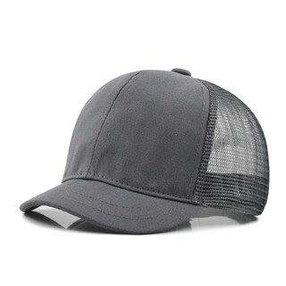 Foto 1 | Foto 1 | Gorra De Béisbol Talajee Ala Corta Malla En La Parte Trasera Algodón Lavado Gris - Venta Internacional.