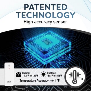 Foto 5 | Foto 5 | Termómetro Inalámbrico Para Interiores Y Exteriores Obet B61-black - Venta Internacional.