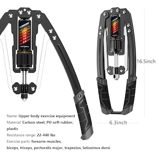 Foto 7 | Foto 7 | Ejercitador De Brazos East Mount Twister Ajustable De 10 A 200 Kg De Potencia - Venta Internacional.