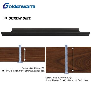 Foto 3 | Foto 3 | Tiradores De Gabinete De Aleación De Aluminio Negro Dorado Cálido De 160 Mm (paquete De 10) - Venta Internacional.
