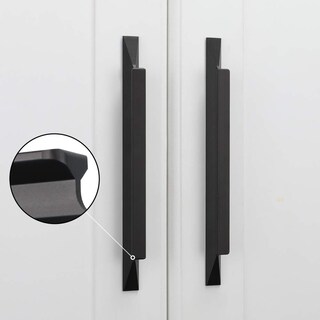 Foto 4 | Foto 4 | Tiradores De Gabinete De Aleación De Aluminio Negro Dorado Cálido De 160 Mm (paquete De 10) - Venta Internacional.