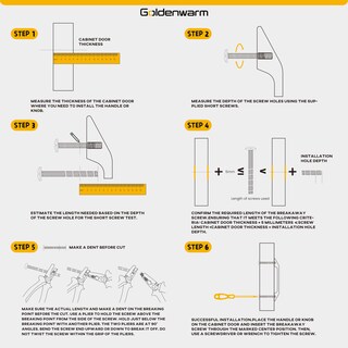 Foto 6 | Foto 6 | Tiradores De Gabinete De Aleación De Aluminio Negro Dorado Cálido De 160 Mm (paquete De 10) - Venta Internacional.